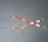 Ogrlica od poludragog kamenja haulita i karneola