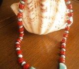 Ogrlica tirkiz i koralji