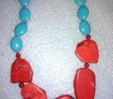 ogrlica tirkizna-SNIZENO- ZG