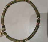 Retro ogrlica zelena