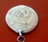 MEDALJON SREBRO 10 KREUZER 1764. GOD-STAROKOV