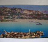 BUDVA postcard whit ship Crna gora dopisnica - puovala