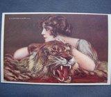 ITALIA POSTCARD TITO CORBELLA ART DECO 1920.-DOPISNICA MILANO