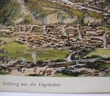 Salzburg aus der Vogelschau,old postcard 1920.god.-razglednica Austria