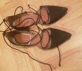 ZARA crne sandale 36