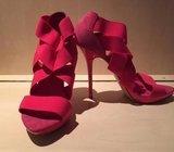 ZARA roza visoke pete, velicina 38