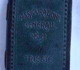 ASSICURAZIONI GENERALI 1831. TRIESTE - KOŽNE KORICE OD NOTESA