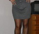 Siva suknjica sa mašnicom