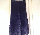 Suknja smeđa tanki mekani samt