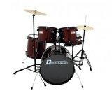 DIMAVERY DS-200 Drum set, wine red (komplet bubanj) - AKCIJA!