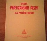 DESET PARTIZANSKIH PESMI za moški zbor