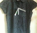 NOVA CRNA BLUZA NA BIJELE TOČKICE - URBAN REPUBLIC - BROJ 42