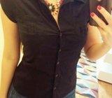 CRNA košulja kratkih rukava POVOLJNOO!!