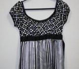 Heart Soul bluza crno bijele boje s uzorkom - vel. S