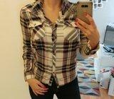 SMEDA crna krem bez karirana kosulja POVOLJNOO!!