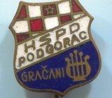 HSPD PODGORAC - PJEVAČKO DRUŠTVO GRAČANI (ZAGREB), emajl značka